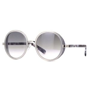 Jimmy Choo Silver Gray Round Andie Sunglasses